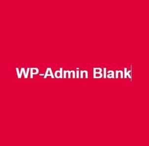 wp-admin blank